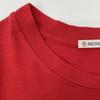 Moncler Red Cotton Logo T-shirt Tops S RedUsed