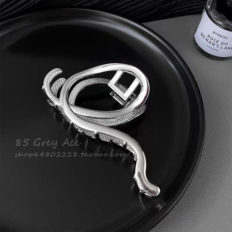 Premium Metal Hair Clip for Women - Large Summer Shark Clip, Unique Design Hairpin