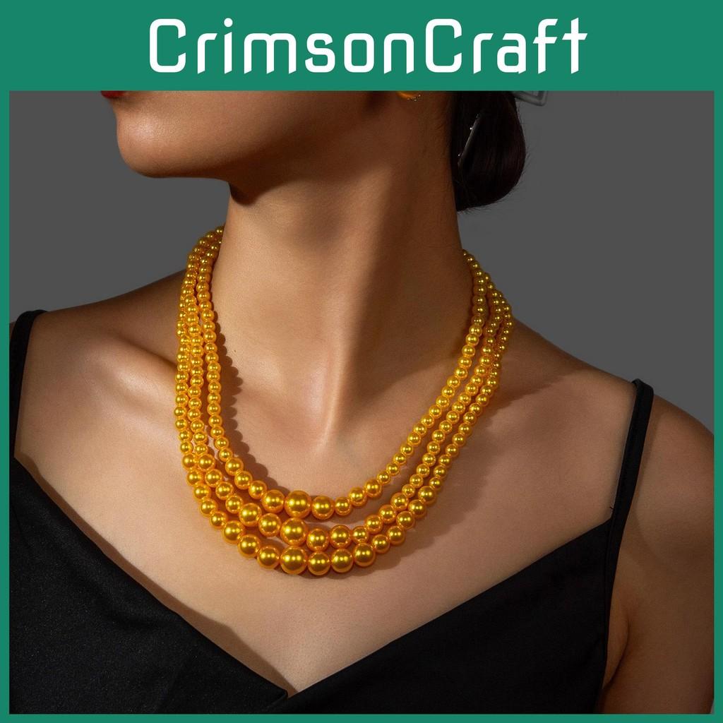 European Pearl Fashion Jewelry Set With Pendant For Women And Men