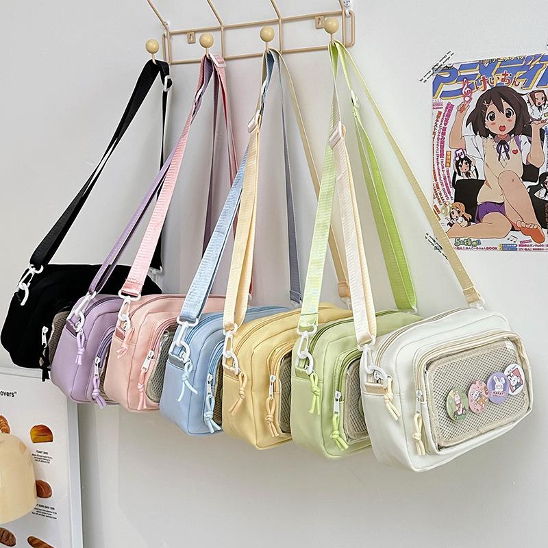 New Small Square Bag Japanese Pain Bag Bazi Medal Trend Fashion Women's Bag Personalized Shoulder Bag Crossbody Bag