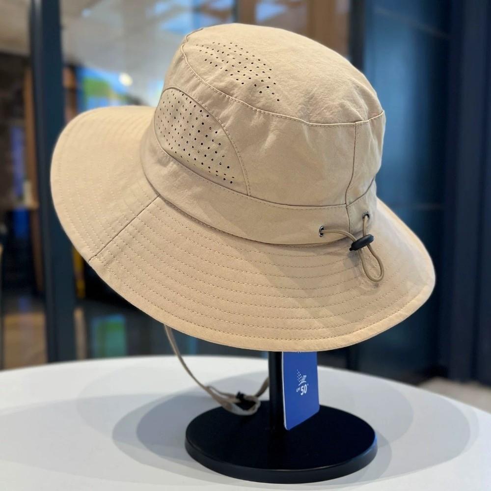 New Drawstring Fisherman Cap Sun Anti-UV Protection Waterproof Panama Hats Mesh Breathable Camping Caps Outdoor хаки