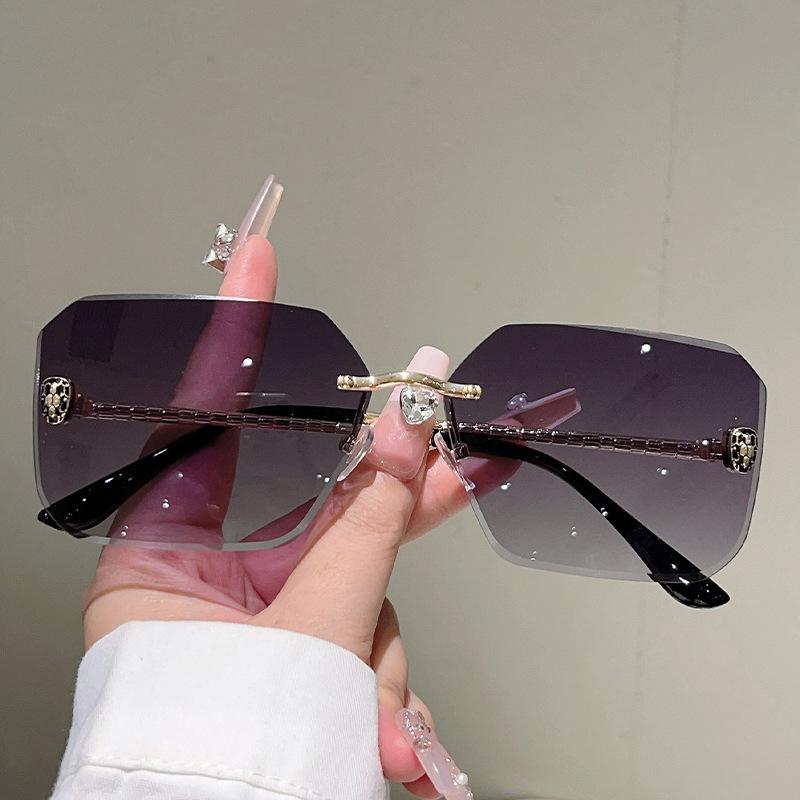 New  Metal Snake Sunglasses Women For Men Vintage Sun Glasses Steampunk Popular Outdoor Rimless Luxury Brand Designer Eyewear