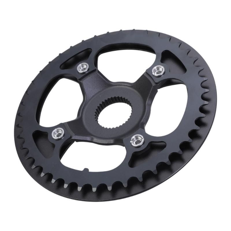Middle Motor Chain Wheel Chainring 42T Sprocket Aluminum Alloy Chainring Electric Bicycles Chainwheel with Cover Enduring