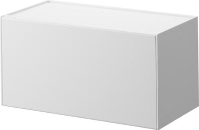 Yamazaki Tower Paper Towel Holder with Tray W26×D13.5×H13.6cm White Includes Drywall Pins and Wood Screws