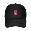 Letter R Initial R Varsity Style In Red Baseball Cap Designer Hat Luxury Cap Hiking Hat Trucker Hats For Men Womens