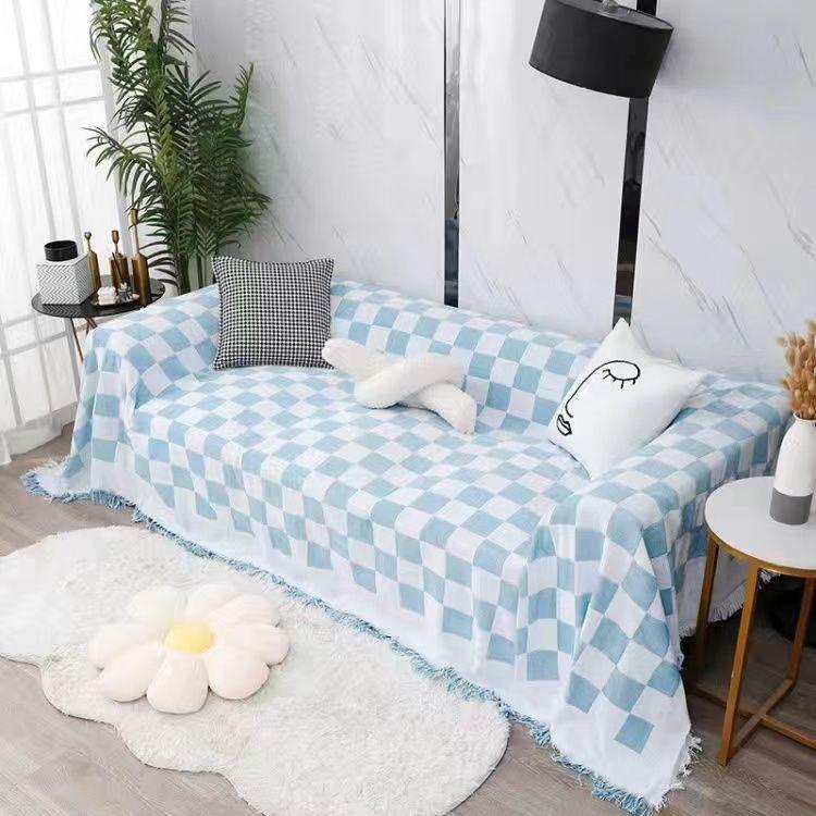 Jednoduchá moderní móda Dekorační deka na pohovku Ručník na pohovku Potah na pohovku Celoplošný Šachovnice