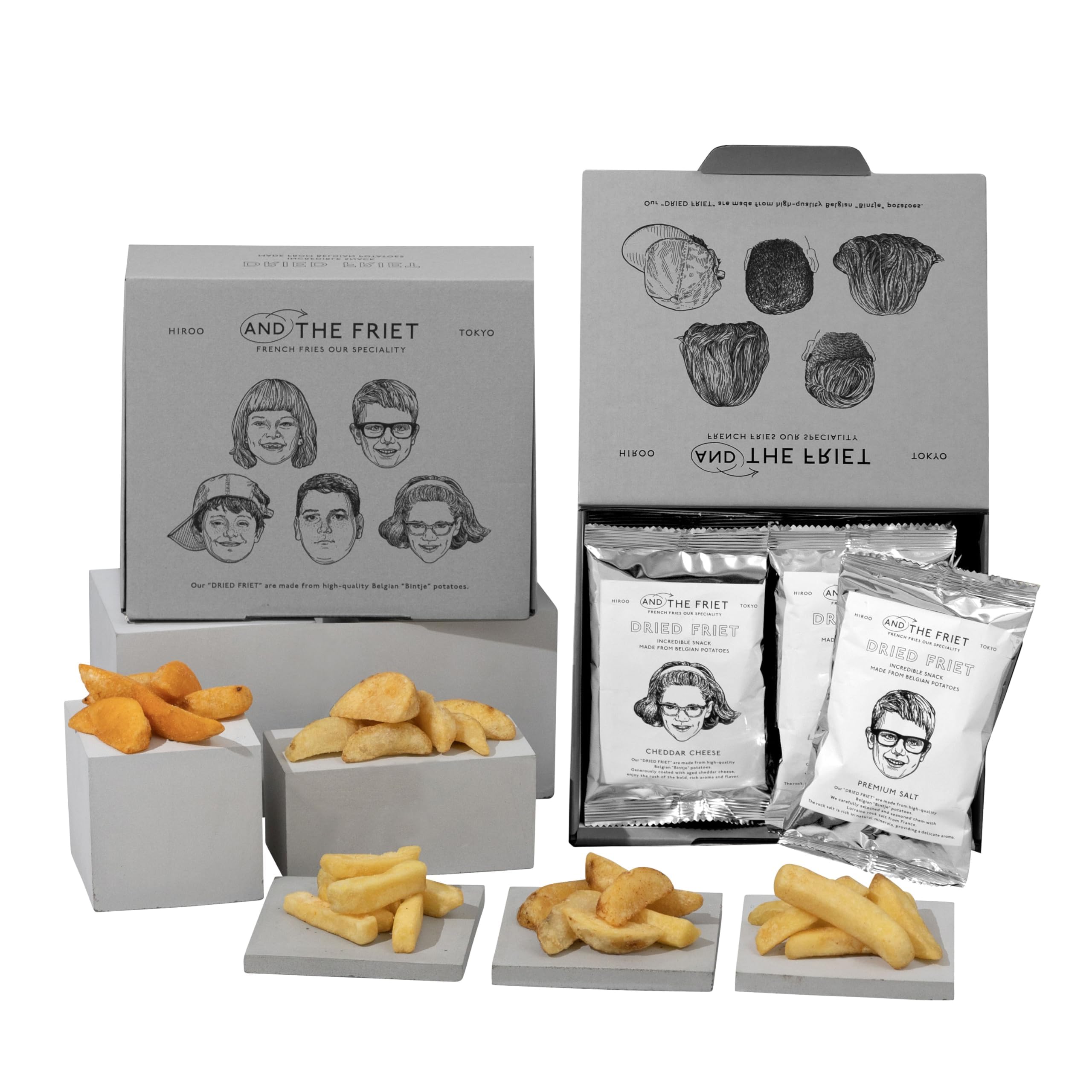 

THE Mini Dry Fritters Retirement Tokyo Individually Spring Potato Gift for Special Thank You Gift [AND FRIET] 5-Pack - Mother s Day, Appetizer, Gift,