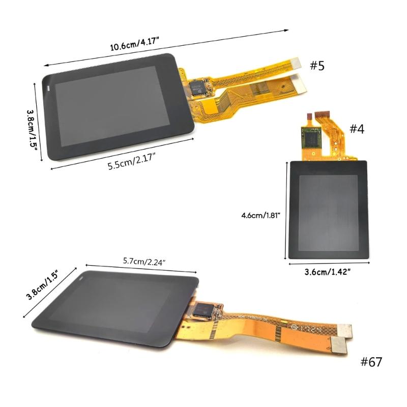 Screen Replacement Part for 4/5/67 Action Cameras LCD Display Touch Screen Digitizer Repair Spare