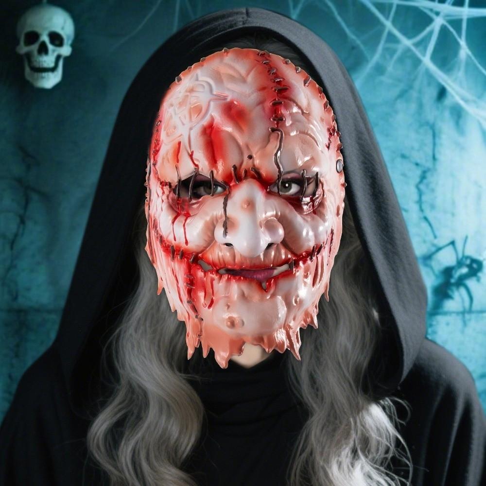 Blood Scar Halloween Witch Mask Facepiece Scary Killer Devil Mask Dark Forest Mask  Dressing Up