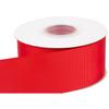 [Tekdeere]Width 50mm Solid Red Grosgrain Ribbon, Perfect for Gift Wrapping, Sewing, Hair Accessories, Wedding Decorations - 22 Meters/roll