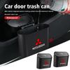 Car Trash Can Dustbin Garbage Hanging Container Bin Accessories For Mitsubishi Outlander Pajero Sport Lancer EX ASX L200 Eclipse