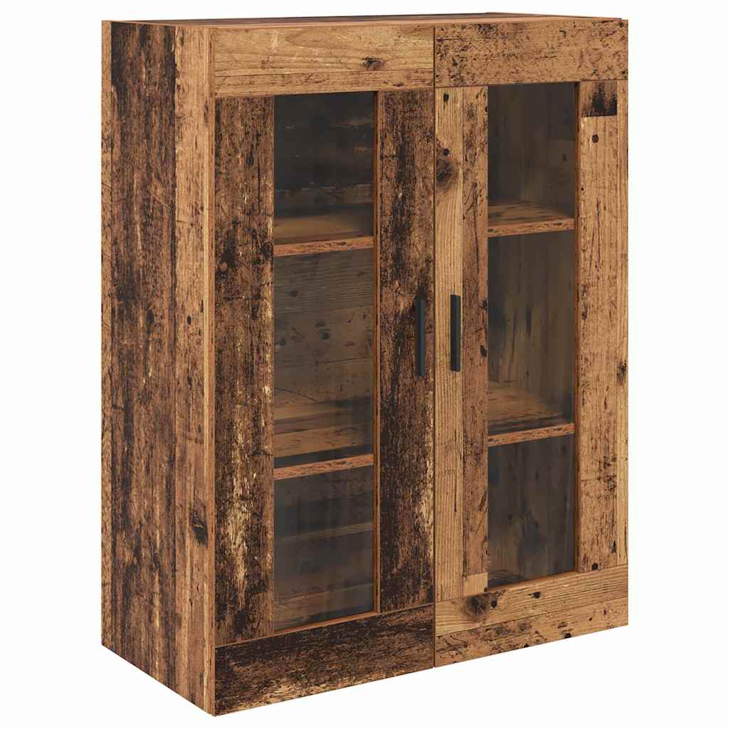 Highboard 2 pcs Reclaimed Wood Wood Based Material