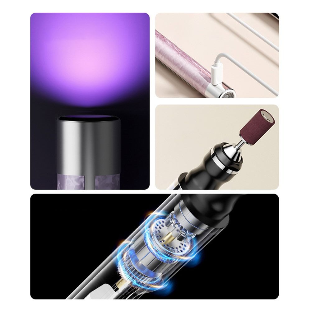Portable Manicure and Pedicure Machine Rechargeable Nail Polisher New Nail Drill