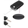Flip Key Fob Case, 2 Buttons Black Easy To Carry, Peugeot 107 207 307