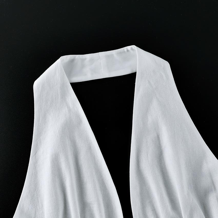 1116 Autumn and Winter New Fashion Casual Suit White Sleeveless Top Women's Loose Versatile Trousers Temperament Commuting