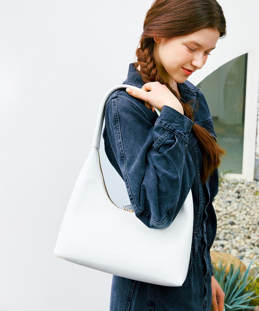 Clave Jamie White Shoulder Bag