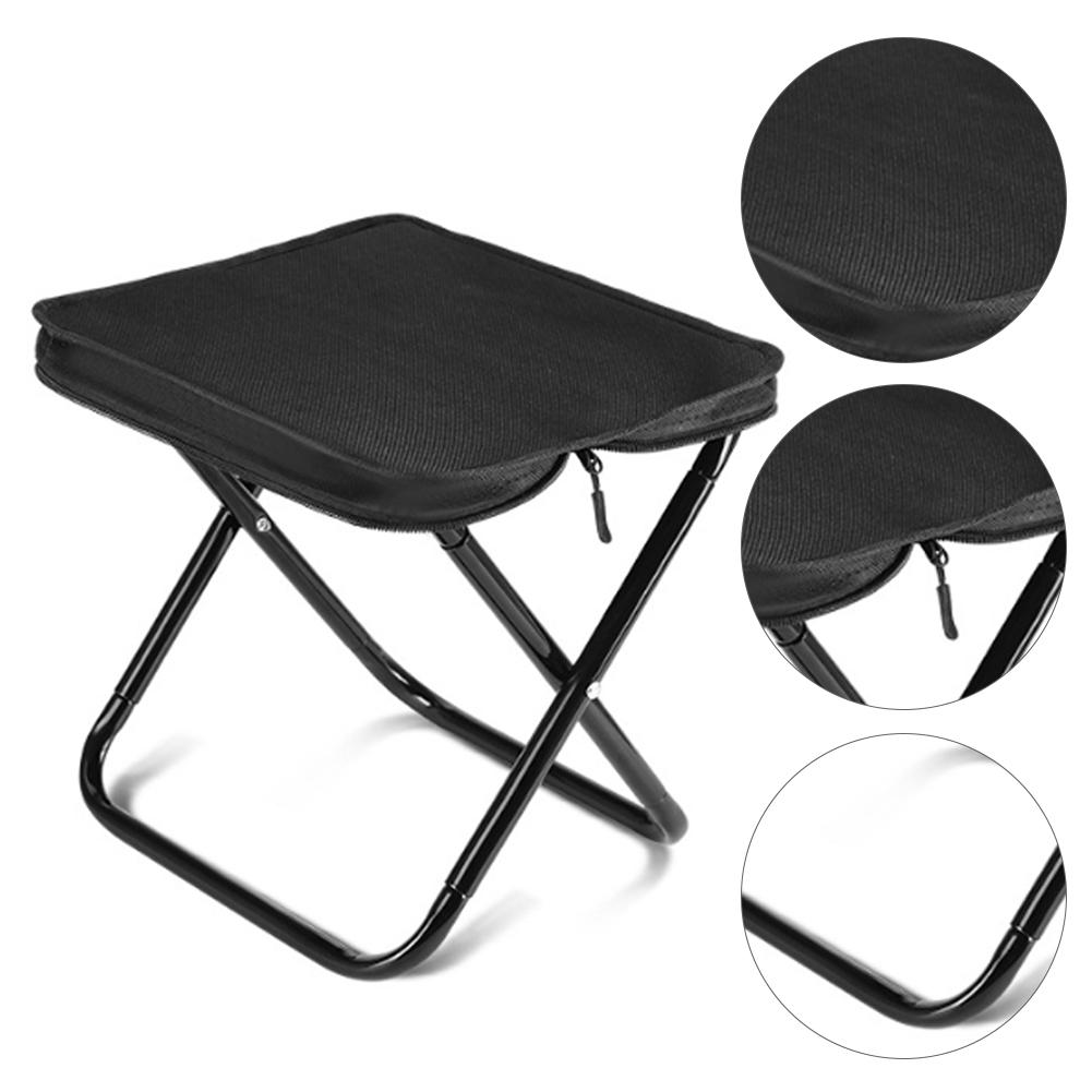 Easy Folding Camping Chair Built-in Storage Outdoor Chair Ultra-lightweight Compact Chair Mini Size for Fishing Climbing Camping