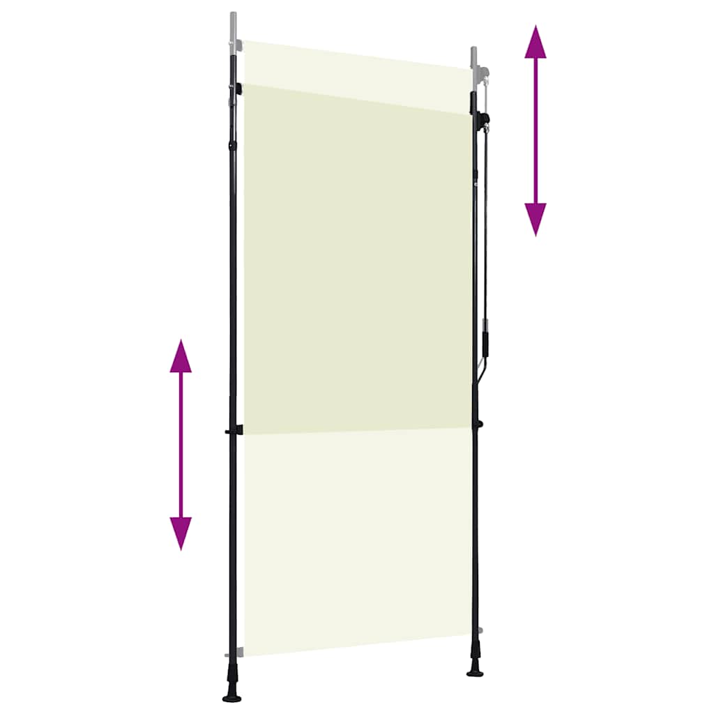 Outdoor Roller Blind 100 x 270 cm Cream