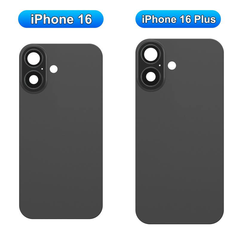 For iPhone 16 Plus Battery Back Cover with Camera Lens Phone Rear Housing Replacement Part for iPhone 16 Back Cover Glass