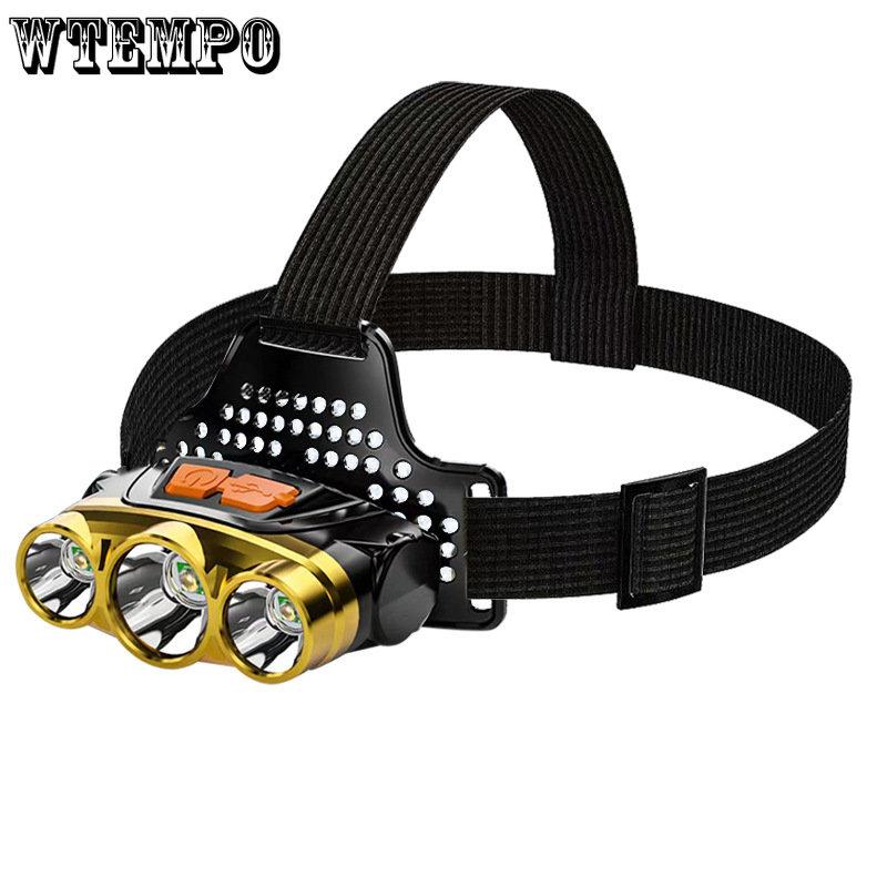 Outdoor Strong Light Head Wear Torch Mining Lamp Multifunctional Fishing Strong Light Head Lamp LED Searchlight