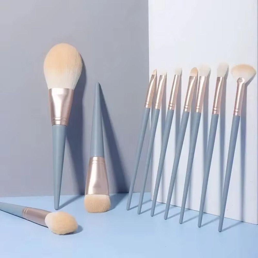 10PCS Super Soft Soft-Bristled Makeup Brushes Portable Professional Makeup Brushes  Makeup Artist