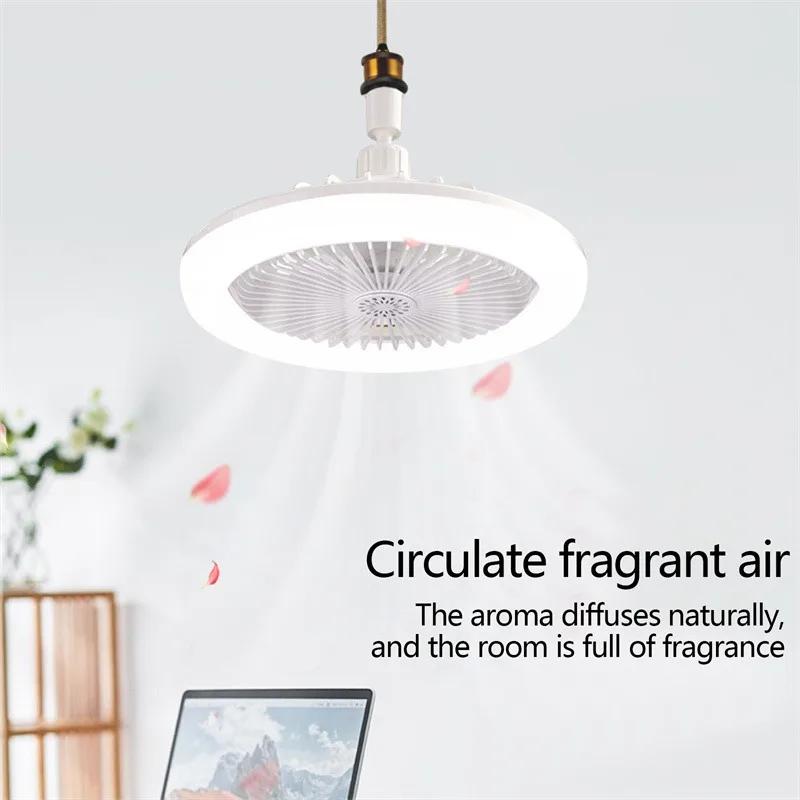 Lampă Ventilator de Tavan Nordic Lampă de Dormitor Modernă Simplă Lampă Ventilator de Tavan Invizibil pentru Sufragerie Lampă Ventilator All-in-one Cu Ventilator Pentru Dormitor