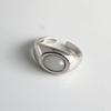 Xiaomi 925 Sterling Silver Rings for Women Couple Minimalist Handmade Simple White Stone Ring Fine Jewelry Gift Prevent Allergy