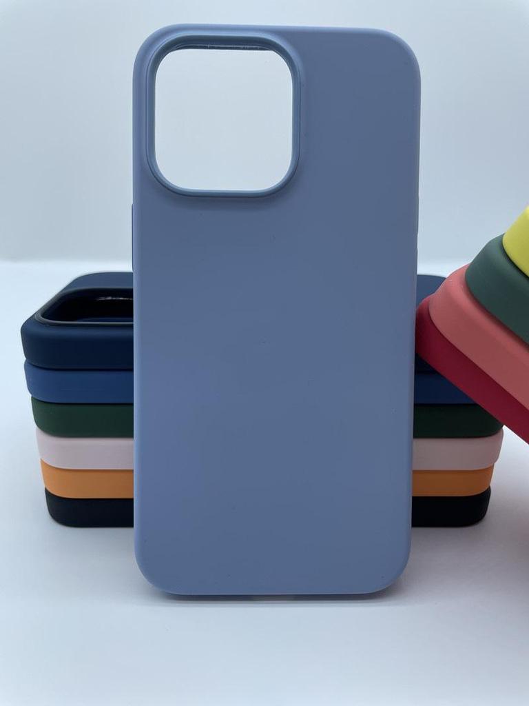 Apple 13 Pro Max Liquid Silicone Case with Pop-up Window & Full Coverage