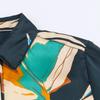 2025 Autumn European Style Women's Long Sleeve Loose Printed Draping Shirt