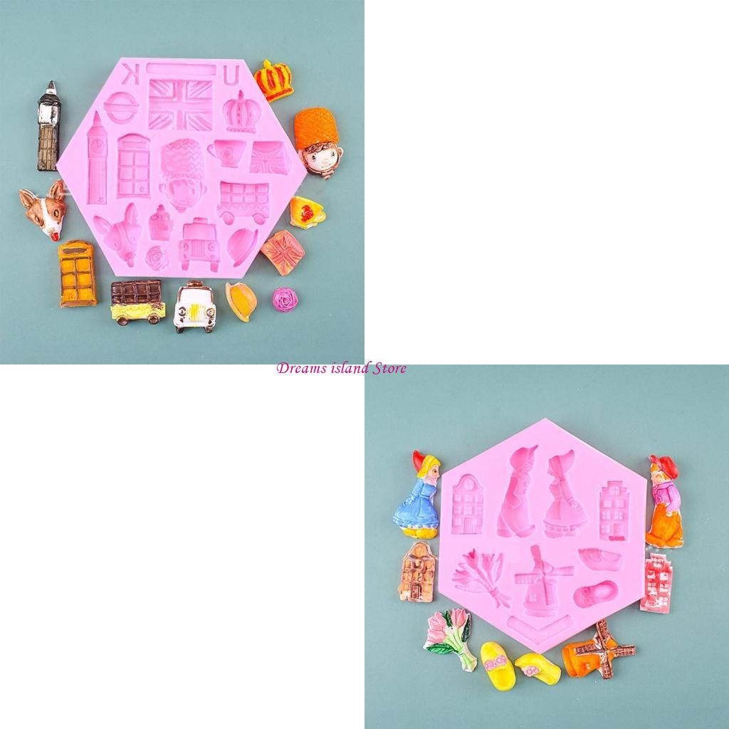 Various Shaped Silicone Mold Fondant Cake Mould Chocolate Mould Cake Decorating Tools Kitchen Baking Accessories HX6C
