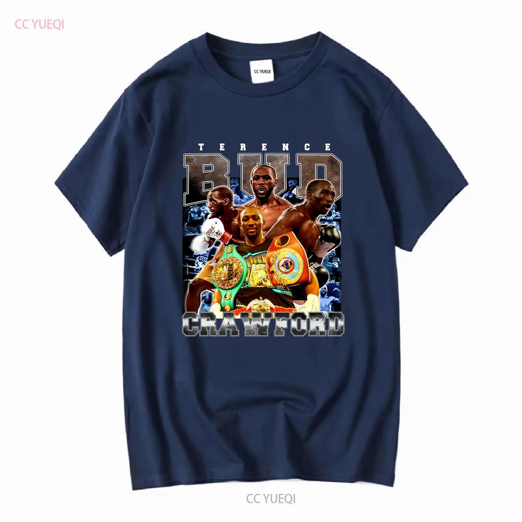 Terence Crawford T Shirt SweaT American Professional Vintage Washed Homme Fashion Soft Comfortable Streetwear Casual