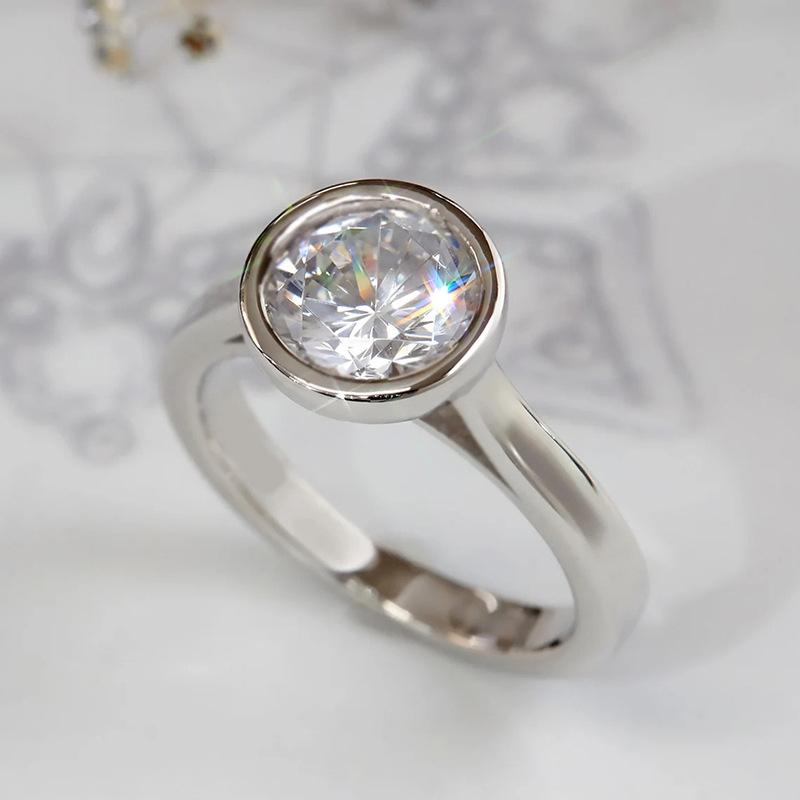 Simple Atmospheric Ring, Geometric Round All-Inclusive Fashion Ring