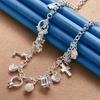 925 Sterling Silver Delicate Cross/Moon/Star Necklace for Women, Fashionable Party Gift, Wedding Accessories