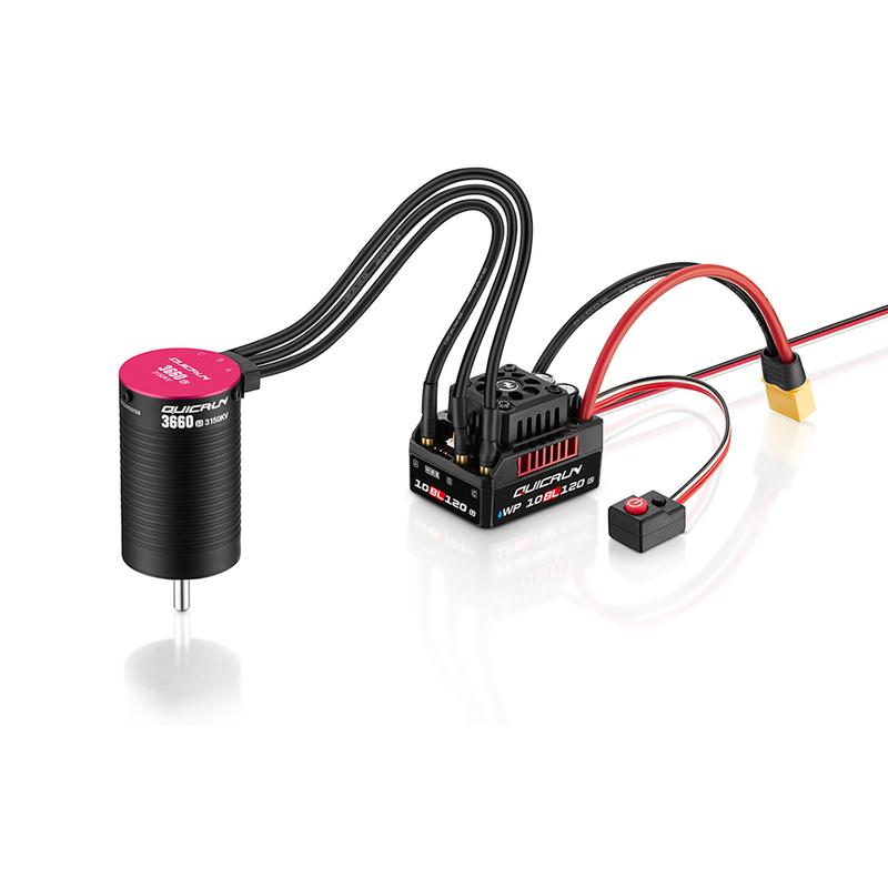 HobbyWing QuicRun WP-10BL120 G2 120A 2-4s ESC / 3652 3660 G2 Безколекторний Двигун 3150/3250/3700/4000/5400KV Для 1/10 RC Автомобіля