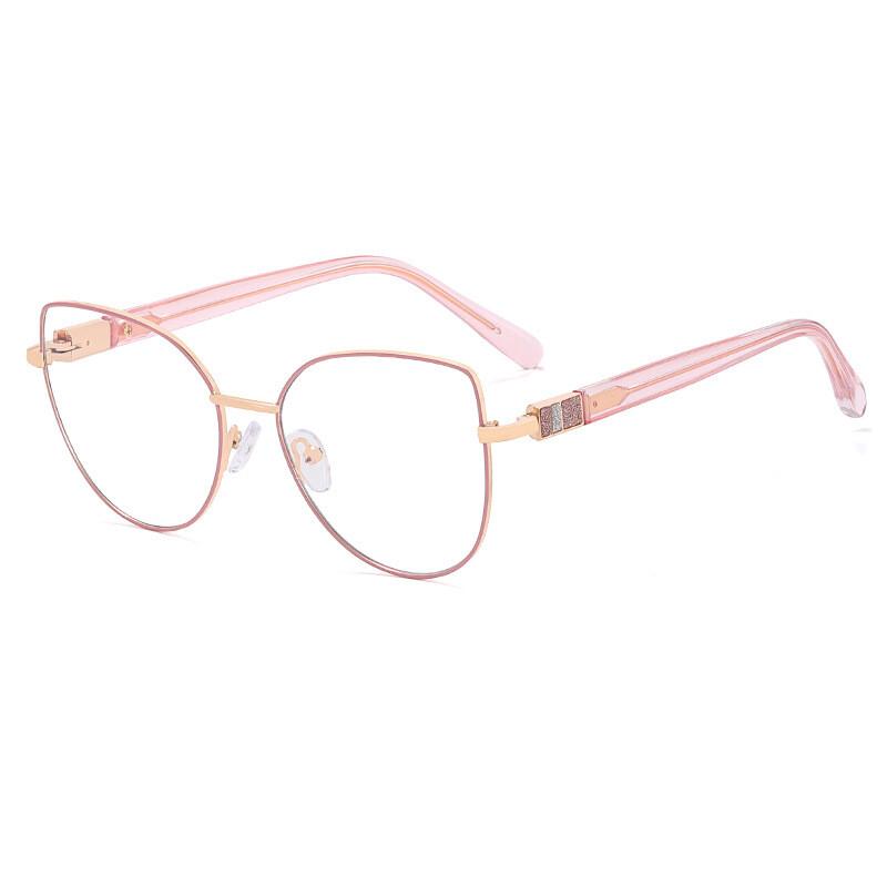 

Anti Blue Light Female Glasses Eyeglass Feline Metal Presbyopic Alloy Timeless Flexible Cat s Ray Optical Stylish Ladies Eye Classic Spectacle 0
