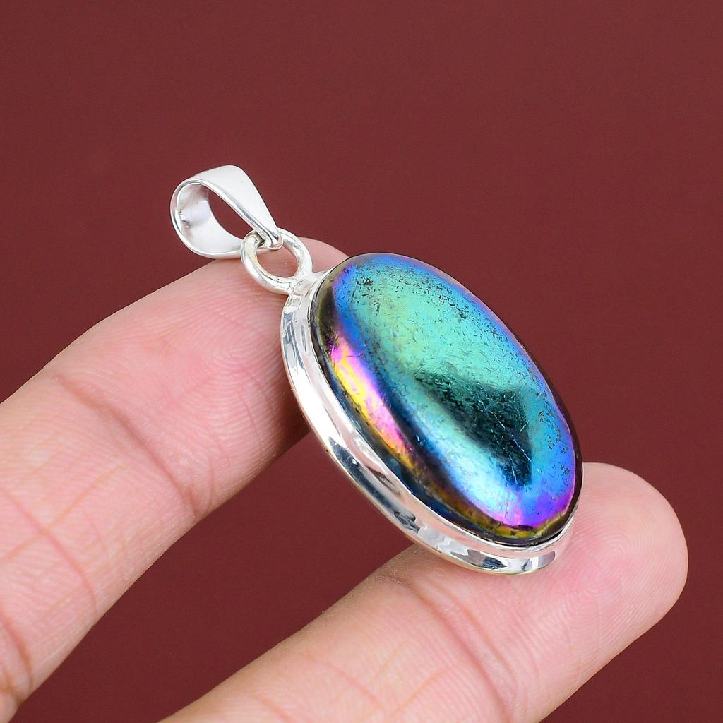 Mystic Fire Labradorite Pendant Gemstone Handmade Jewelry 925 Sterling Silver Pendant Unique Design Pendant Silver Jewelry Engagement Gifts