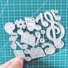 Musical Notes Dies Cuts for Card Making,Cutting Dies, Metal Die Cutting Mold, Scrapbooking Dies, DIY Etched Embossing Stencil for Craft