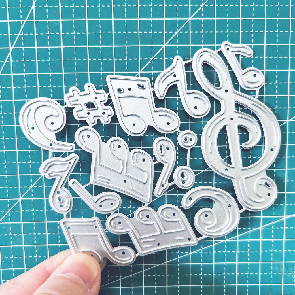 Musical Notes Dies Cuts for Card Making,Cutting Dies, Metal Die Cutting Mold, Scrapbooking Dies, DIY Etched Embossing Stencil for Craft