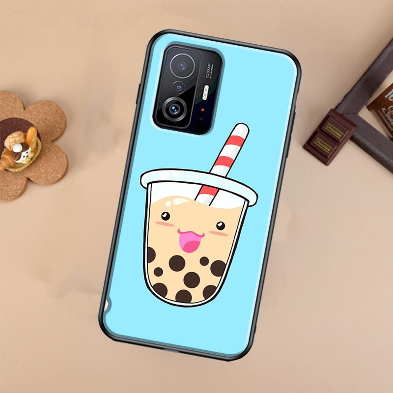 Boba Milk Tea Case For Xiaomi POCO X7 Pro X3 X5 X6 F3 F5 F6 M6 Pro 11T 12T 13T 14T Pro 13 14 Ultra Cover