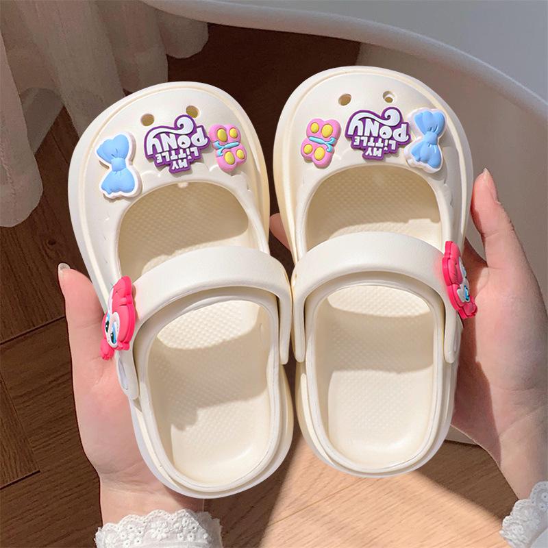 My Little Pony Cute Cartoon Crocs for Kids & Adults - Non-slip Soft Sole for Beach & Home