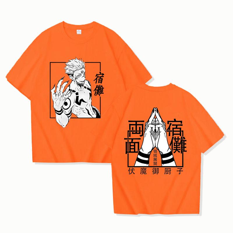 Anime Printed T-shirt Unisex Casual Loose Cool Y2k T-shirt Anime Clothes