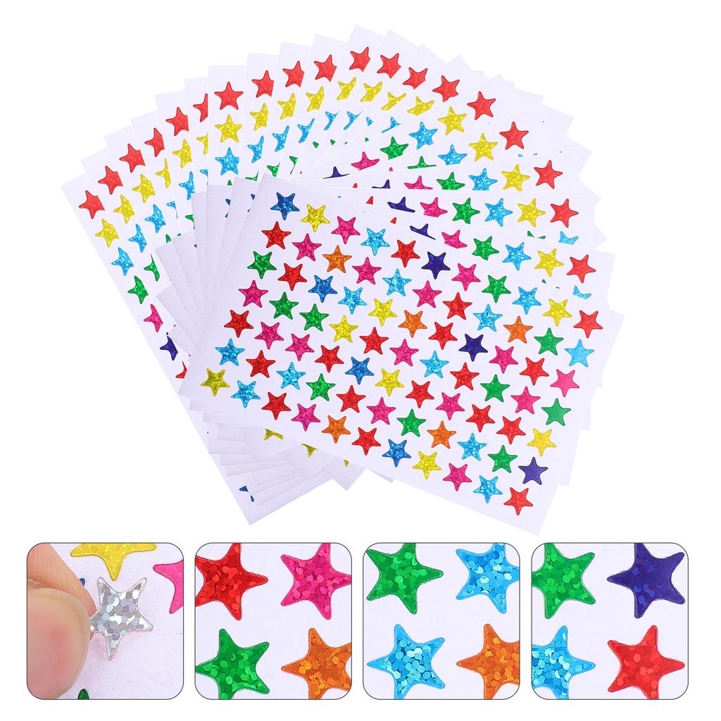 Perfect Star Sticker Buy 100 Sheets Star Shape Reward Sticker Adorable Scrapbook Diary ...