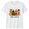 Merry Woofmas Dogs Christmas Holidays Unisexs TShirt Unisexs Graphic Tee