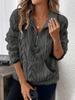Women'S Cozy Fleece Zip-Up Sweatshirt with Large Pockets  Long Sleeve, Casual Fall/Winter Pullover, Zippered Sweatshirt, Sweatshirt Women
