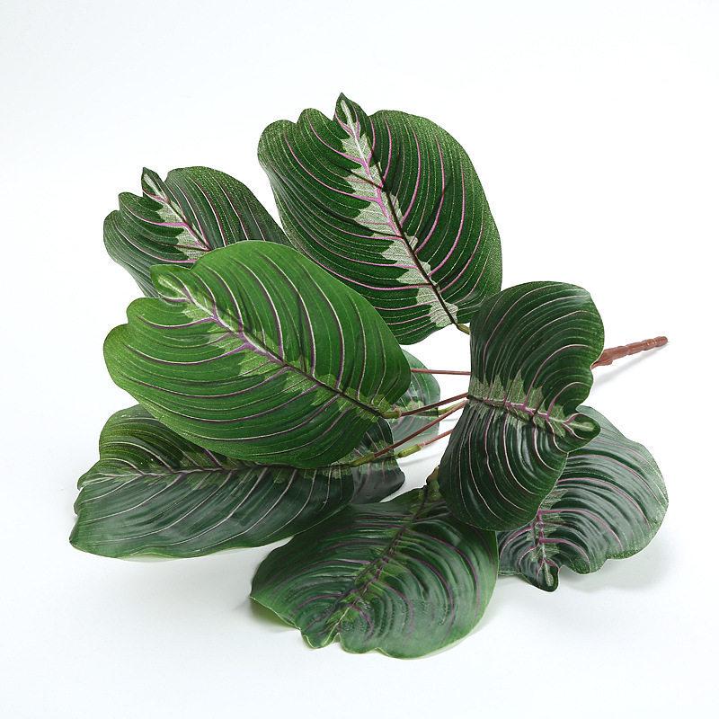 Artificial Pothos & Monstera Leaves Wall Decor for Living Room - Small Potted Greenery Arrangement