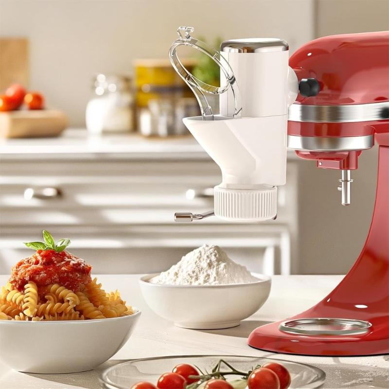 Washable Pastas Press Attachment With 7 Interchangeable Plates Kitchen Pastas Maker for Stand Mixers Accessories