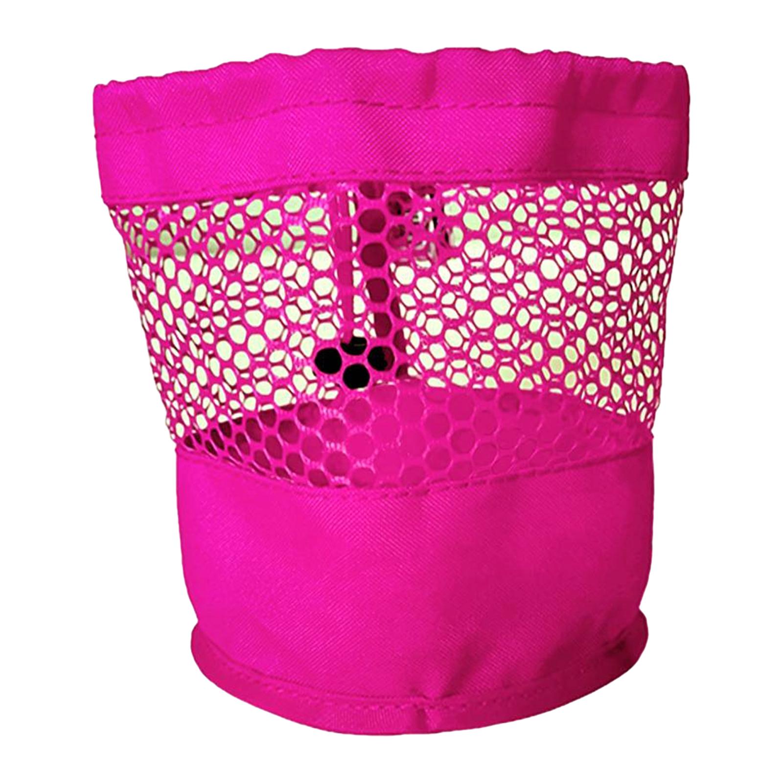 Golf Ball Bag Organizer Portable Holder Golf Ball Storage Bag Drawstring Mesh розы красного