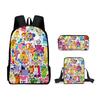 Digital building block backpack, animation primaryschool third and fourth grades light burden reduction, primary and secondary school students storage