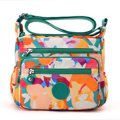 Casual and Lightweight Printed Nylon Medium Mother Bag Women's Bag, New Nylon Women's Shoulder Messenger Bag Cloth Bag Bag