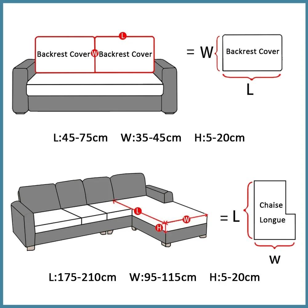 1PC Elastic Seat Cushion Cover Chair Cover Stretch Sofa Cover For Living Room Sofa Slipcover Protector Washable Removable